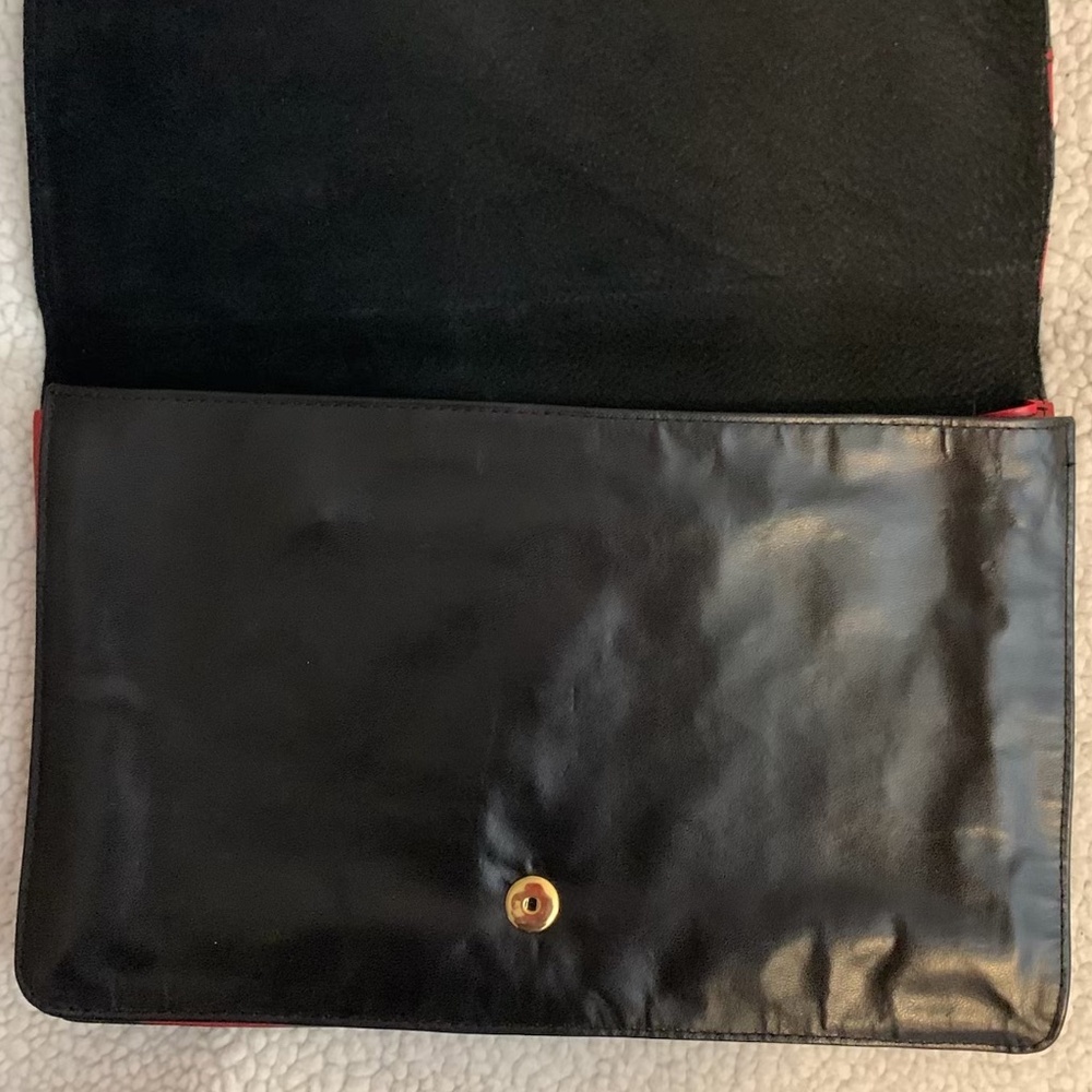 Vintage Leather clutch - from Brazil - Jacaranda brand - Picture 5 of 6